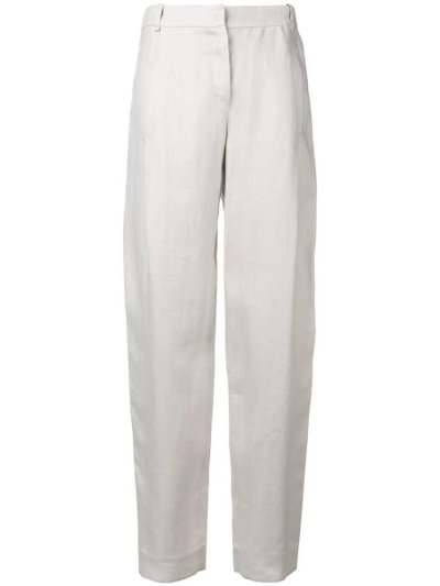 Beige Women's Armani Emporio Straight Leg Tailored Pants Pants | 1X29TXL