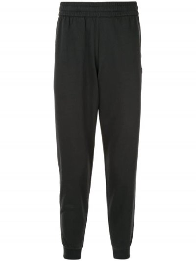 Black Men's Ea7 Emporio Armani Logo Track Pants | 1V469Q4