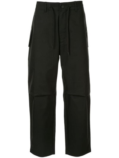 Black Men's Armani Emporio Cargo Drawstring Pants | 1FFIGC5