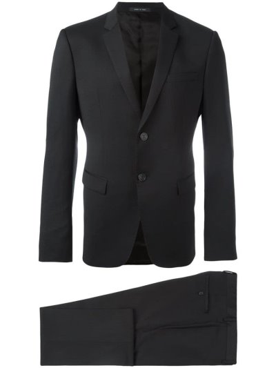 Black Men's Armani Emporio Classic Formal Suits | B51A4UU