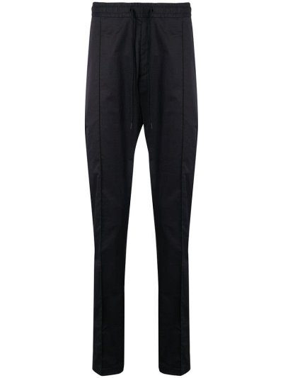 Black Men's Armani Emporio Drawstring Straight Leg Pants | OEWRT2F