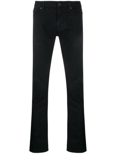 Black Men's Armani Emporio J06 Slim Fit Jeans | RK18KJH