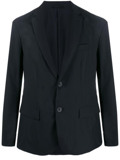 Black Men's Armani Emporio Relaxed Fit Blazers | FLS2ECD