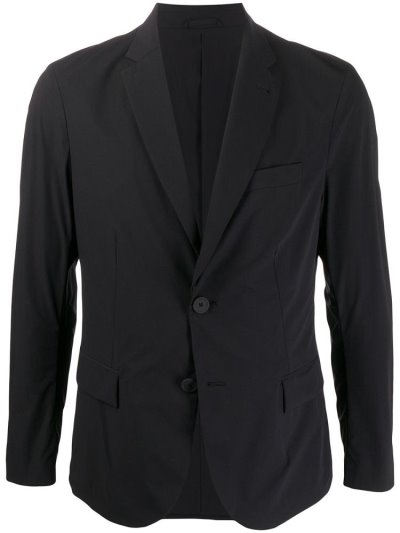 Black Men's Armani Emporio Single Breasted Blazers | KEY9I8F