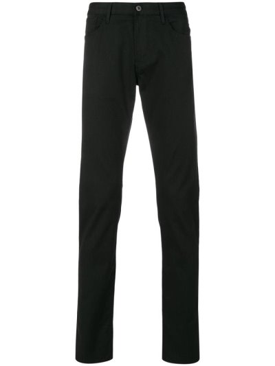 Black Men's Armani Emporio Slim Fit Jeans | IZ3HG4X