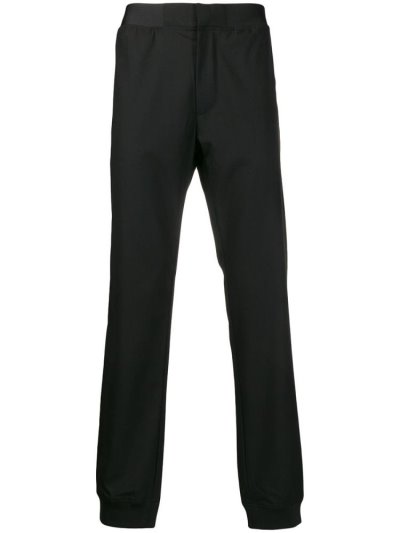 Black Men's Armani Emporio Slim Fit Track Pants | S3X85QC