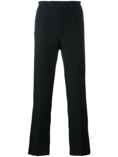 Black Men's Armani Emporio Stretch Cotton Blend Track Pants | O7SD8V3