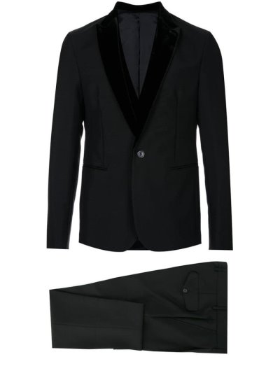 Black Men's Armani Emporio Two Piece Dinner Suits | 05ID3NP