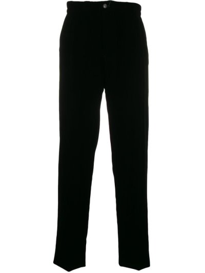 Black Men's Giorgio Armani Straight Leg Track Pants | L1NHSNE