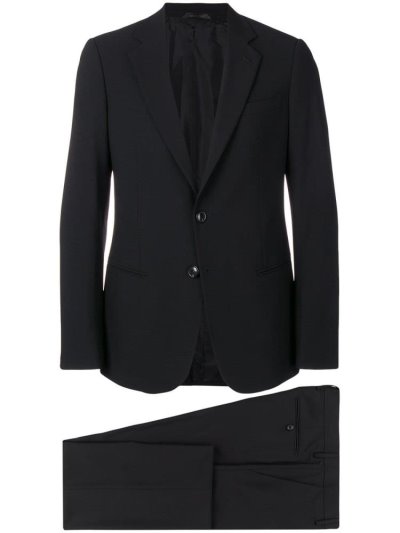 Black Men's Giorgio Armani Two Piece Suits | TL2ENV1