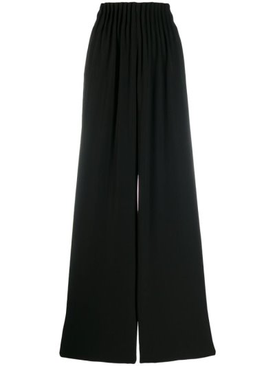 Black Women's Ea7 Emporio Armani Wide Leg Pants | TZB7BXN