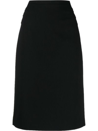 Black Women's Armani Emporio High Waisted Pencil Skirt Skirts | 5EJ7249