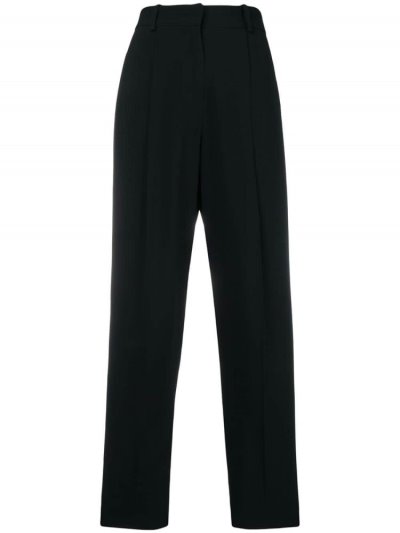 Black Women's Armani Emporio High Waisted Tailored Pants Pants | JL3OQEQ