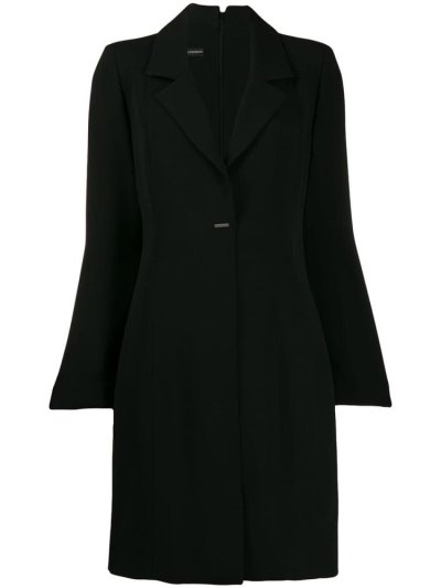 Black Women's Armani Emporio Mini Suit Jacket Dress | T4UR190