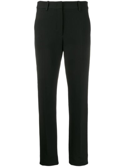 Black Women's Armani Emporio Slim Fit Tailored Pants Pants | 8FCKHKD