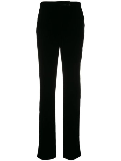 Black Women's Giorgio Armani Straight Leg Pants | X2MKKGA