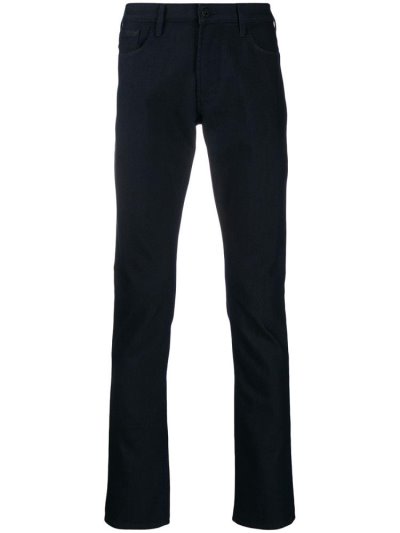 Blue Men's Armani Emporio Casual Pants | B1IDDTU