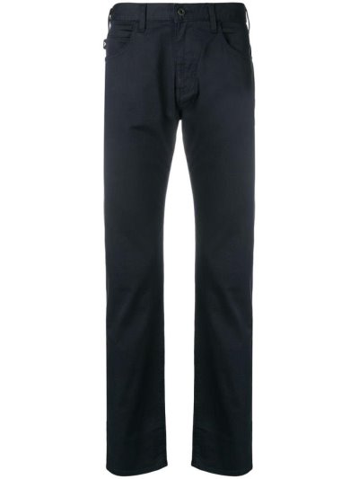 Blue Men's Armani Emporio Classic Slim Fit Pants | XH3BA9X