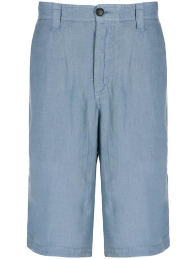 Blue Men's Armani Emporio Knee Length Bermuda Shorts Shorts | PK7IMC7