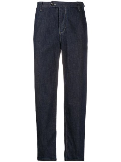 Blue Men's Armani Emporio Loose Fit Jeans | MX7O1WA