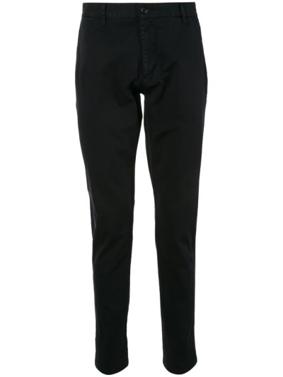 Blue Men's Armani Emporio Plain Straight Pants | OMIROML