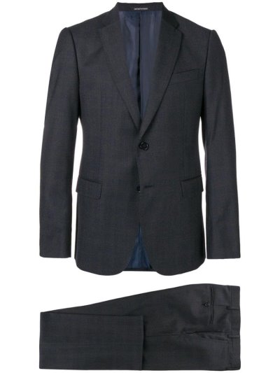 Blue Men's Armani Emporio Single Breasted Suits | 3ALOTCS