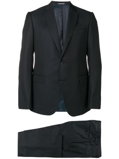 Blue Men's Armani Emporio Slim Fit Two Piece Suits | AEGXHHS