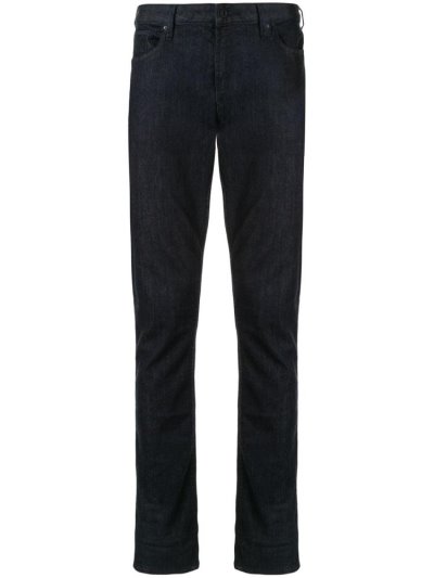 Blue Men's Armani Emporio Slim Fit Jeans | LSS8GAG