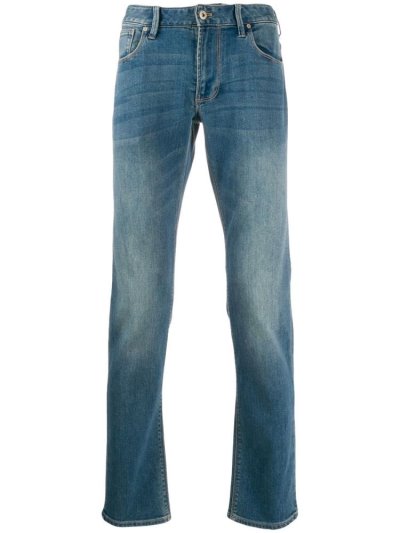 Blue Men's Armani Emporio Slim Fit Jeans | MOSRCMA