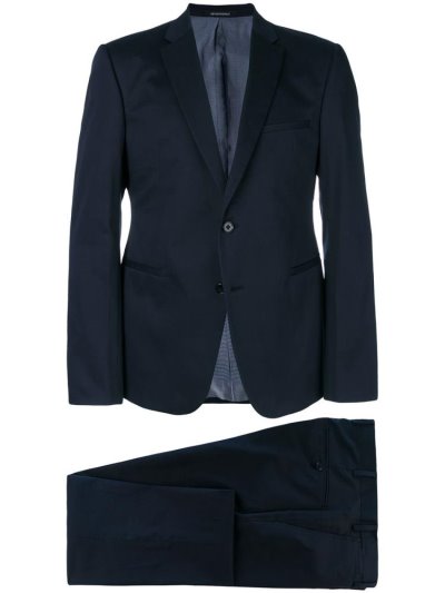 Blue Men's Armani Emporio Slim Fit Two Piece Suits | XSDY8X9