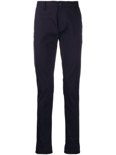 Blue Men's Armani Emporio Slim Pants | 97F4RR9