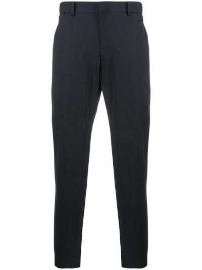 Blue Men's Armani Emporio Straight Fit Pants | KMKM3PM