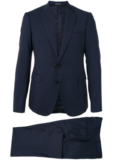 Blue Men's Armani Emporio Two Piece Suits | 2EGW9MV