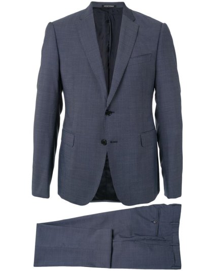 Blue Men's Armani Emporio Two Piece Suits | 68J5FDD