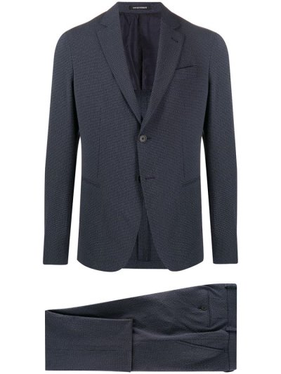 Blue Men's Armani Emporio Two Piece Formal Suits | 7A1MLE3