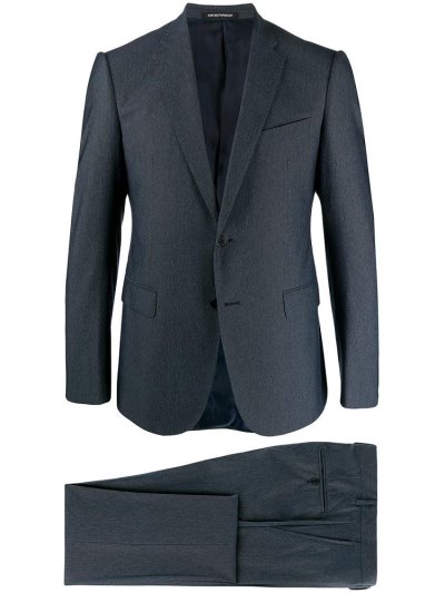 Blue Men's Armani Emporio Two Piece Suits | ZXRU52M