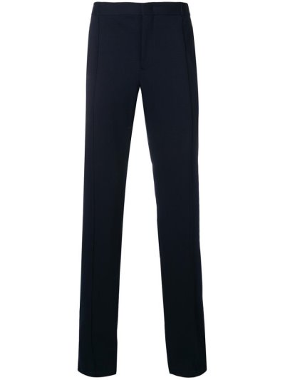 Blue Men's Giorgio Armani Tapered Pants | YSFHRVN