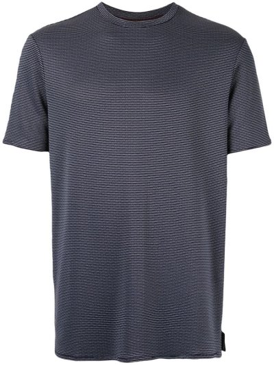 Blue / White Men's Armani Emporio Printed Straight Fit T Shirts | UJHML6S