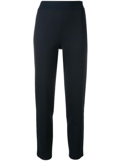 Blue Women's Armani Emporio Cropped Slim Pants | GTADSV8