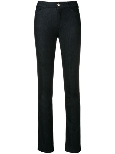 Blue Women's Armani Emporio Slim Fit Jeans | 19AO3QI