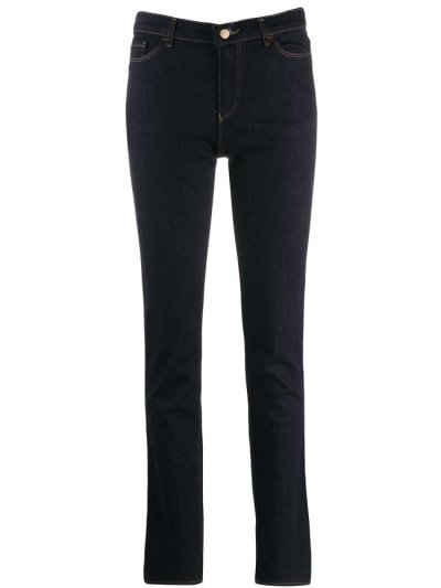 Blue Women's Armani Emporio Slim Fit Jeans | SJDFLB9