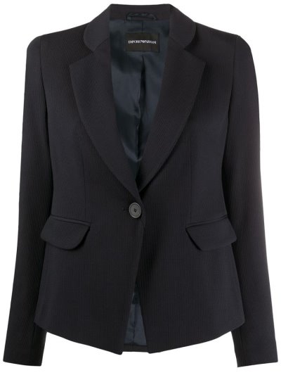 Blue Women's Armani Emporio Tailored Single Breasted Blazers | DPPIP1H