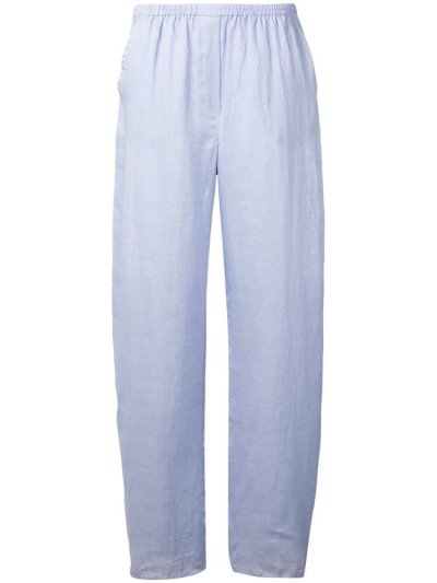 Blue Women's Armani Emporio Wide Leg Pants | HKKTKRN