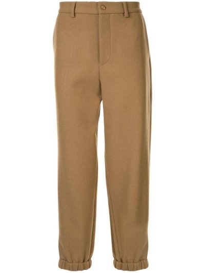 Brown Men's Armani Emporio Regular Fit Pants | V6TZJSV