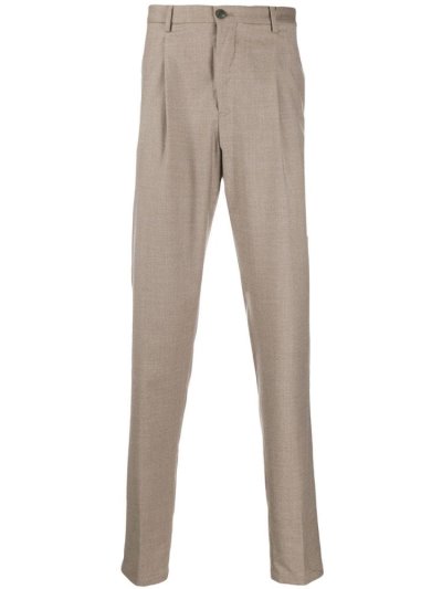 Brown Men's Armani Emporio Slim Fit Tailored Pants Pants | OAPVM7R