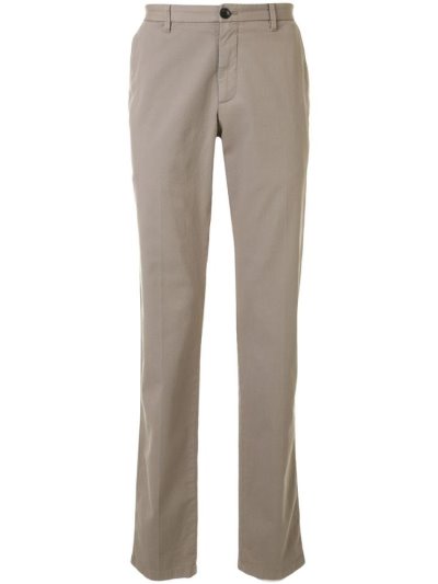 Brown Men's Giorgio Armani Straight Leg Pants | CDJKN9L