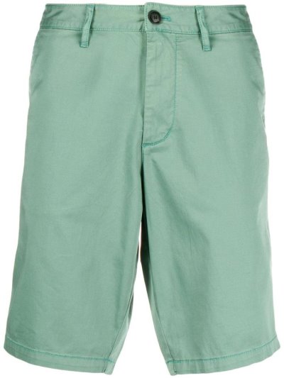 Green Men's Armani Emporio Straight Leg Chino Shorts | 9XZIRXU