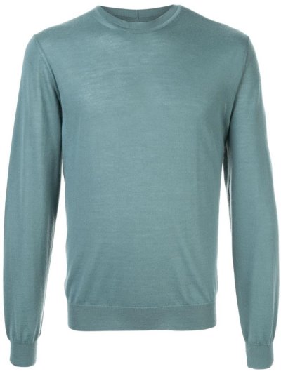 Green Men's Giorgio Armani Basic Jumpers | 6ZHDTDI