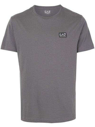 Grey Men's Ea7 Emporio Ea7 Print T Shirts | CETR2WH