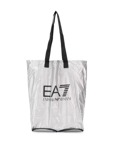 Grey Men's Ea7 Emporio Armani Logo Shopper Bag | 83X64C6